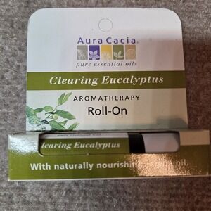 Aura Cacia Clearing Eucalyptus Aromatherapy Roll-On 100% Pure Oils
